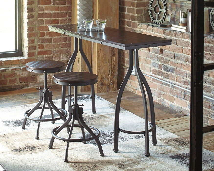 Odium Counter Height Dining Table and Bar Stools (Set of 3)