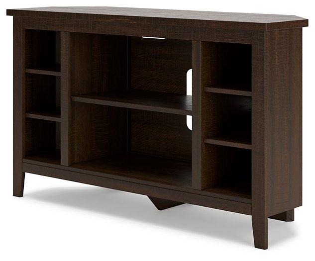 Camiburg Corner TV Stand with Electric Fireplace