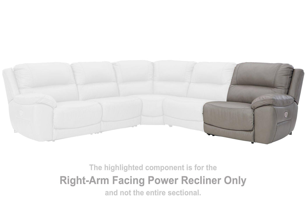 Dunleith 3-Piece Power Reclining Sectional Loveseat with Console