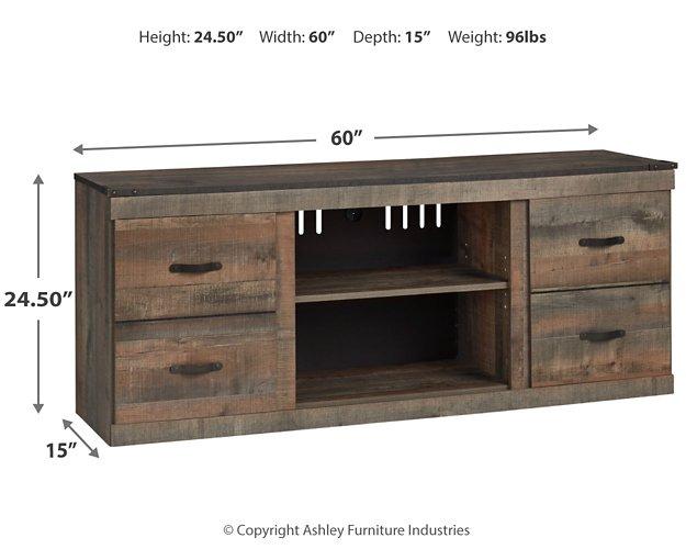 Trinell 4-Piece Entertainment Center with Electric Fireplace