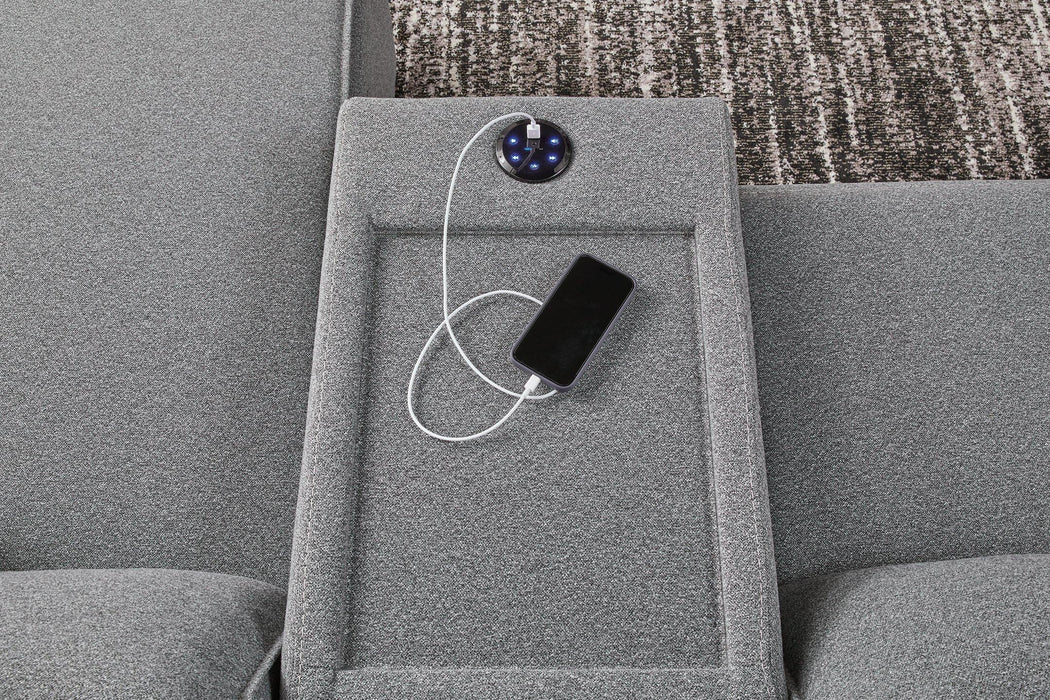 Modmax II Power Reclining Sectional with Audio Consoles