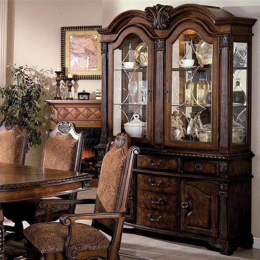 Crown Mark Neo Renaissance Buffet with Hutch in Warm Brown 2400BH image