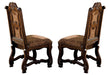 Crown Mark Neo Renaissance Dining Side Chair in Warm Brown (Set of 2) 2401S image