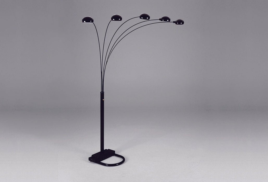 PEACOCK SHADE FLOOR LAMP BK 82 H image