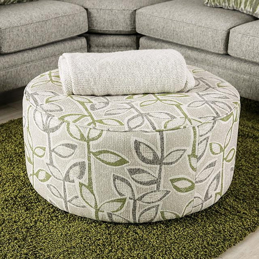 GARDNER Ottoman, Gray/Green image