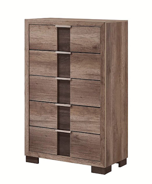 Crown Mark Furniture Rangley 5 Drawer Chest in Brown image